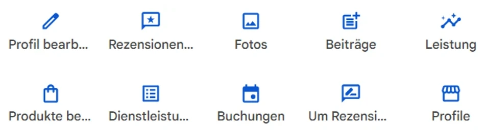 Deine Verwaltungsleiste – klick ganz links auf „Profil bearbeiten“.
